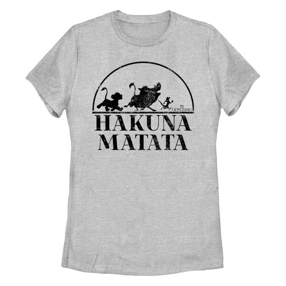 Women's Lion King Silhouette Hakuna Matata  Graphic T-Shirt