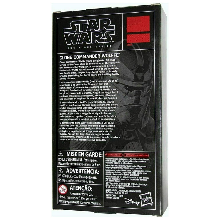 Clone commander wolffe black series 6 inch 2025