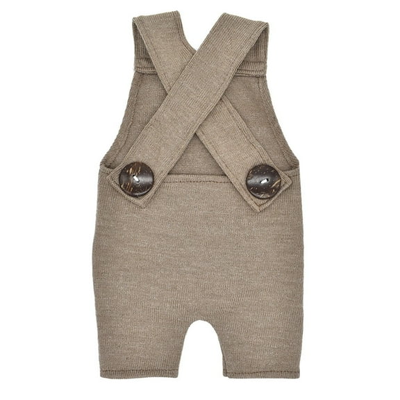 XXWXYD Baby Boys Girls Knit Overalls with Suspenders - Breathable Cotton Romper Jumpsuit for Baby Photography, Summer Elastic Waist Baby Bloomers with Snap Closure