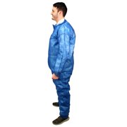 M1100B PolyLite Disposable Coverall, Zipper, Open wrist and ankle, Large, 25 count