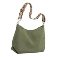 thumbnail image 4 of Bolso de mano de pana para mujer, informal, con correa ajustable, para el trabajo diario, Valentín y adolescentes. Verde, 4 of 8