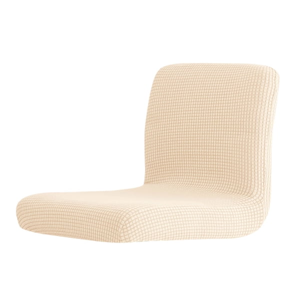 Bearachild La comodidad y el estilo de la funda de la silla del taburete de bar de poliéster se adaptan a la mayoría de los taburetes de bar Decoración del hogar color crema