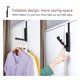thumbnail image 5 of Organizador De Ropa Plegable Con 4 Ganchos, Gancho Para Colgar En La Puerta De Hierro, Perchero Montado En La Pared Con 4 Ganchos Pequeños Para La Puerta Del Baño Del Dormitorio Speravity TO002611-00, 5 of 7