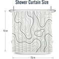 thumbnail image 4 of Black White Shower Curtain Cow Print White Cattle Skin Abstract Farm Animals Cowboy Fabric Shower Curtains Bathroom Accessories 72x72 Inches, 4 of 6