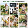 thumbnail image 7 of Flexible 100 ft Garden Hose with 3/4" Fittings, Non-Expanding, Leak-Proof, High-Pressure Flat Fabric Design in Black and Green, 7 of 7