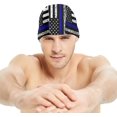 thumbnail image 2 of Tie Dye Color Explosion Wekity Swimming Hat for Mans Womens Elasticity Bathing Cap, 2 of 5
