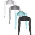 thumbnail image 1 of 4 Paires Châle Rafraîchissant pour Femmes, Manchon de Bras Anti-UV Protection Solaire Châle Rafraîchissant pour Dames, 1 of 4