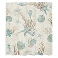 thumbnail image 2 of Shower Curtain Polyester Shower Curtain 90 * 180 Sea Turtle Octopus Shower Curtain Blue Green Fabric Bathroom Shower Curtain Fish Ocean Animals Shell Jellyfish Theme I A, 2 of 6