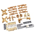 thumbnail image 4 of 1//14 RC Upgrade Pull Rod Links Kits de dirección Conjunto de accesorios para 144010 144001 144002 124017 Pieza de repuesto RC Car , Oro Yotijar Piezas de actualización de coche RC, 4 of 6