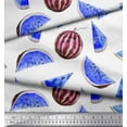thumbnail image 2 of Soimoi Cotton Voile Fabric Watermelon Fruits Fabric Prints by Yard 42 Inch Wide, 2 of 3