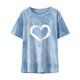 thumbnail image 1 of Blusa suelta de manga corta con cuello redondo y estampado a la moda para mujer Pompotops  hfajkhk138266, 1 of 8
