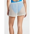 thumbnail image 3 of No Boundaries Crochet Drawstring Shorts Swim Coverup, Women’s, 3 of 4