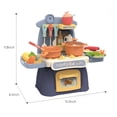thumbnail image 3 of Pretend Play Toys for Toddlers Educational,Kitchen Play Set with Accessories- Mini Kitchen Set with Realistic Light Sound - Indoor Games Kitchen Cooking Playset - Toys for Toddlers Children & Girls, 3 of 7
