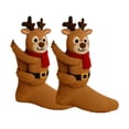 thumbnail image 2 of 3D Knit Animal Socks Novelty Animal Hug Sock Hand Crocheted Warm Socks Funny Christmas Compression Socks Gifts for Women, 2 of 4