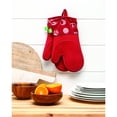 thumbnail image 2 of Safdie & Co. Oven Mitts Silicone Printed Red (Set of 2), 2 of 2