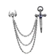 thumbnail image 1 of Broche Sunnimix Cruz Sopa Cadena Cuello Hombres Plata Antigua, 1 of 7