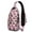 Pink-3, variant on Crossbody Sling Backpack for Women Men Cute Cherry Pattern Shoulder Sling Crossbody Casual Chest Bag for Travel Sports Running Hiking