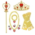 thumbnail image 1 of Vestido de princesa Blancanieves de Disney, diadema, disfraz para niñas y niños con capa, vestido de baile de encaje para Halloween, vestido de fiesta de cumpleaños para niños 110 Gao Jinjia LED, 1 of 2