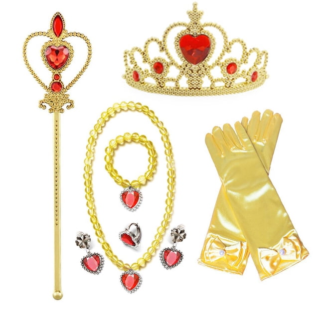 Vestido de princesa Blancanieves de Disney, diadema, disfraz para niñas y niños con capa, vestido de baile de encaje para Halloween, vestido de fiesta de cumpleaños para niños 110 Gao Jinjia LED