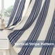 thumbnail image 5 of Cortina DriftAway Farmhouse, mezcla de lino azul marino a rayas, 137 cm, 5 of 7