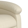 thumbnail image 4 of vidaXL Fauteuil Inclinable Crème Similicuir, 4 of 6