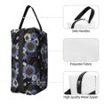 thumbnail image 3 of Goofa Sunflowers Printed Toiletry Bag with Handle,Large Capacity Travel Makeup Cosmetic Bag for Women, Carry on Airport Airline Compliant Bag, 3 of 9