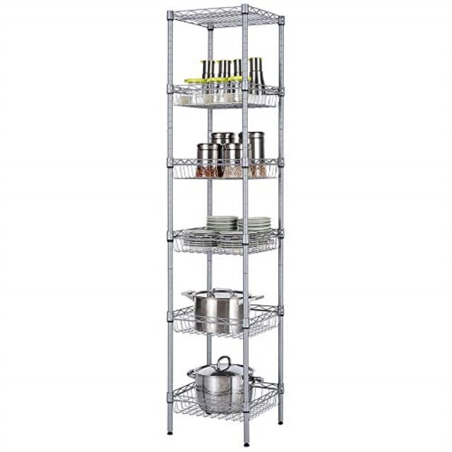 singaye storage shelves, 6tier wire shelving unit with baskets storage