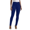 thumbnail image 2 of High Waist Skinny Jeans for Women, Stretch Denim Pencil Pants with Button Fly - Slim Fit Casual Leggings Style Trousers Dark Blue S, 2 of 6