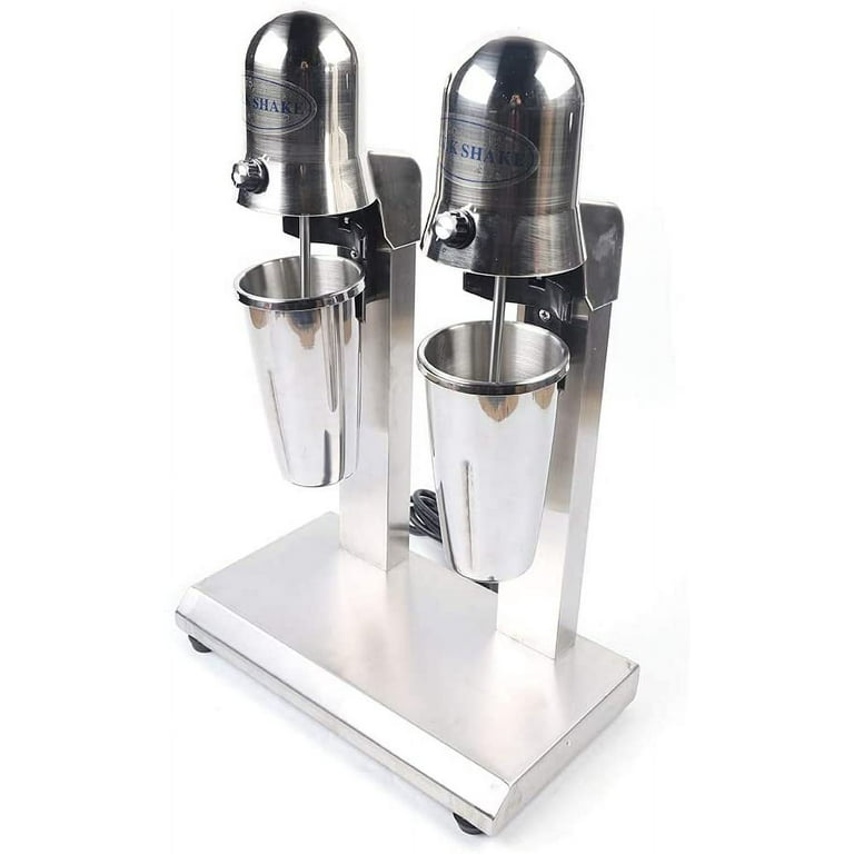 Flkoendmall Commercial Double Head Drink Mixer Stainless Steel Milk Shake  Machine for Drink Mixer 110V 