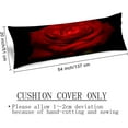 thumbnail image 3 of Flowers Body Pillow Cover Blossom Rose Flower Floral Romantic,Cushion Long Pillowcase with Zipper Luxury Pillow Covers Decorative Soft Large Bedding Pillow Cases for Bedroom,Couch,20"x54", 3 of 4