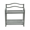 thumbnail image 3 of Household Essentials 2-Tier Metal Wall Mount Bathroom Storage Rack, Silver, 3 of 7
