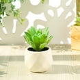 thumbnail image 6 of Easy to Maintain Artificial Potted White Ceramic Potted Mini Modern Decoration Artificial Succulent Potted for Home, 6 of 8