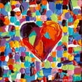 thumbnail image 2 of Vitaletti, Carolee 26x26 Black Ornate Wood Framed with Double Matting Museum Art Print Titled - Mosaic Heart III, 2 of 4