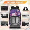 thumbnail image 3 of Pzuqiu Star Axolotl Kids Backpack for School Girls 8-12 4pcs School Backpacks Sets with Lunch Bag Pencil Case 17 Inch Bookpack with Shoulder Strap Camping Bacpack for Teens, 3 of 7