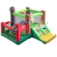 thumbnail image 1 of Patiojoy Inflatable Bounce 6-in-1 Bouncer Castle w/ Double Slides Jump Area Ocean Balls Basketball Rim for Kids Aged 3+ Indoor/Outdoor (without Blower), 1 of 9