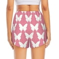 thumbnail image 2 of Lsque Butterfly 2 Printed Women's Running Shorts with Liner Pockets,Elastic Quick Dry Workout Athletic Gym Yoga Shorts,Womens High Waist Shorts-X-Large, 2 of 9