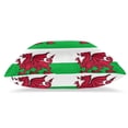 thumbnail image 3 of Welsh Dragon Flag Couch Square Decorative Throw Pillow Covers Set of 2 for Sofa Bed Cushion Covers Home Decor 20"x20", 3 of 7
