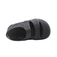 thumbnail image 6 of BRGZLK Kids Boys Girls Beach Sandals Solid Color Closed Toe Anti Slip Outdoor Waterproof Fisherman Slides Stylish Cut-Out Soft Sole Sandal Black 5.5-6 Years, 6 of 8