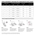 thumbnail image 4 of HISEA Women's Short Rain Boots Waterproof Garden Shoes Rubber Chelsea Boots Anti-Slipping Rainboots for Ladies with Comfort Insole Lightweight Stylish Ankle Rain Shoes Outdoor Work Booties, 4 of 6