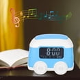 thumbnail image 2 of Reloj despertador digital LED con diseño de autobús multifuncional para habitación de niños: una idea de regalo divertida, 2 of 8