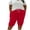 Red, variant on SHTXOZHI High Waisted Capri Pants for Women Plus Size Drawstring Sport Pants Casual Vacation Capris with Pockets