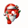 thumbnail image 2 of Qwtwty Room Decor 26-Pack Santa Hat And Beard Alphabet Christmas Tree Ornaments Festive Hanging Decorations, 2 of 2
