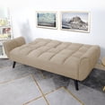 thumbnail image 5 of Modern Accent Chair, Living Room Chair Arm Chair With Solid Wood Metal Frame And Wide Cushion, Boucle Reading Chair Upholstered Comfy Chair For Bedroom, Living Room, 5 of 6