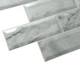 thumbnail image 5 of Dundee Deco's Off-White Faux Marble Bricks PVC 3D Wall Panel, 3.3 ft X 2 ft, Interior Design Wall Paneling Decor Commercial and Residential Application, 6.4 sq. feet each, Pack of 5, 5 of 7