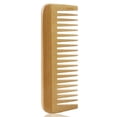 thumbnail image 3 of 2X Thick Solid Wood Comb Wide Tooth Comb Portable Styling Massage Anti-Static Hair Comb Handleless Hairdressing Comb, 3 of 9