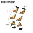 thumbnail image 5 of Fotbe Thanksgiving Truck print Women's Men's Novelty Crew Socks Cotton Socks Knee High Socks for Walking,Running,Nurses,Pregnancy, 5 of 9