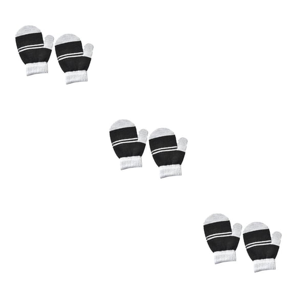 Guantes Qarigey 1 par para niños pequeños Gris negro