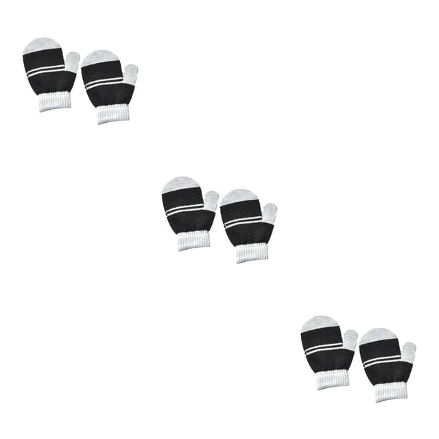 Guantes Qarigey 1 par para niños pequeños Gris negro