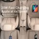 thumbnail image 3 of Baseus-cargador USB tipo C para coche, dispositivo de carga rápida de 120W, 4 puertos PD, QC 3,0 PD 3,0, para iPhone 14, 13, 12, Samsung, 3 of 4