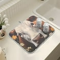 thumbnail image 7 of Dish Drying Mat for Kitchen Counter 16x18/18x24 Brown Cow Absorbent Coffee Bar Mat Dish Drainer Rack Mat for Kitchen Counter, 7 of 7